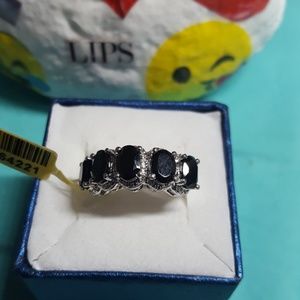 Black Spinel Ring NWT size 6